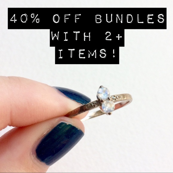 Moon Magic Jewelry - Moon Magic Petite Double Moonstone Silver Ring